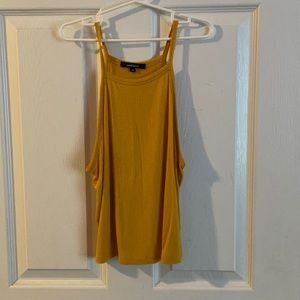 Mustard Yellow Halter Tank Top